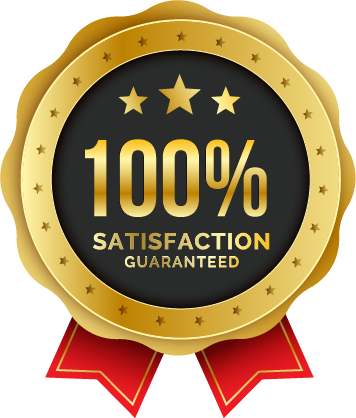 100% Satisfaction Guaranteed Badge